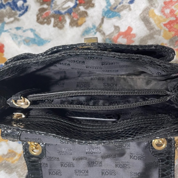 MICHAEL Michael Kors Black Python Embossed
Leather - Picture 6 of 7